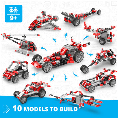 "race car" with 10 bonus models